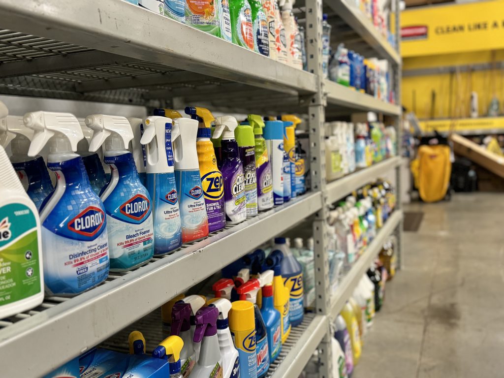 Retail Merchandising Area Cleaning